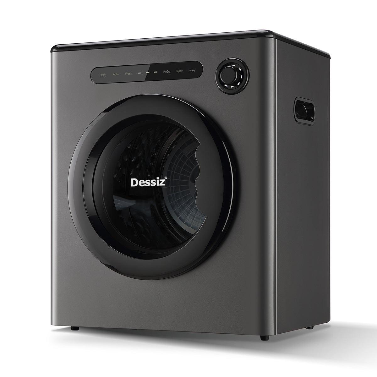 Dessiz 11lb Portable clothes dryer, compact size 1.6cu.ft, Smart Digital Control -White - Dessiz